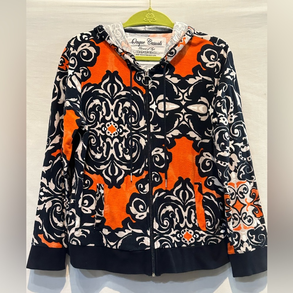 Onque Casuals Zip Front Hoodie
